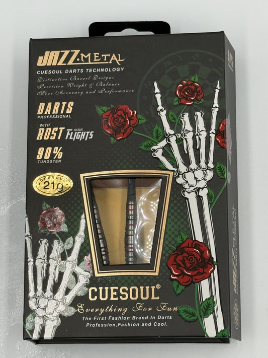CUESOUL JAZZ-METAL 25G Steel Tip 90% Tungsten Dart Set With Integrated ROST Flights