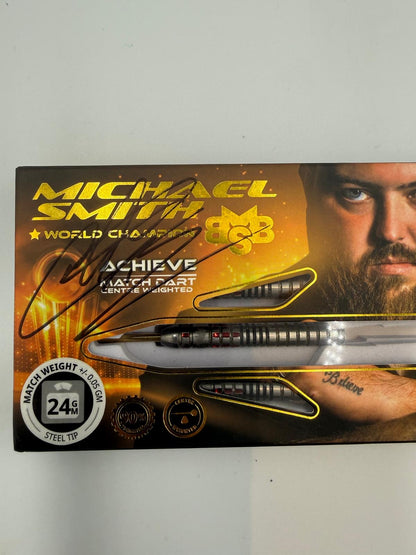 SIGNED - Shot Michael Smith Achieve 90% - Steel Tip Darts