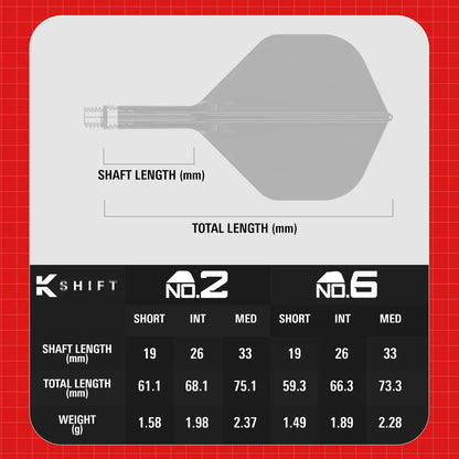 Target K-Shift Clear No2 Integrated Flights & Shafts